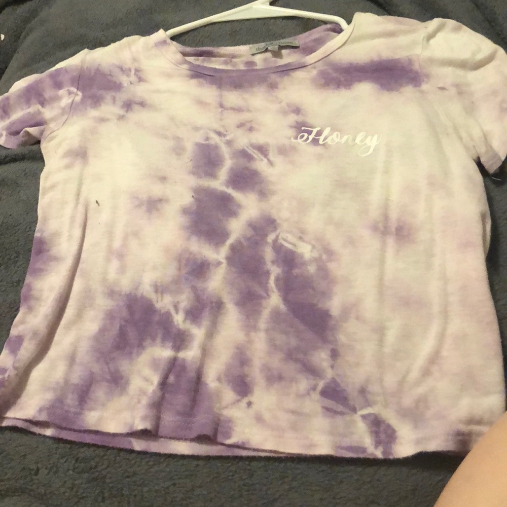 Charlotte Russe crop top marbled